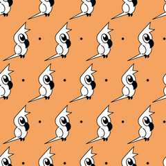 Obraz premium seamless pattern with parrots