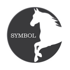 HORSE symbol illustration vector