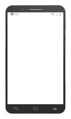 Touch screen cell phone with white screen.
