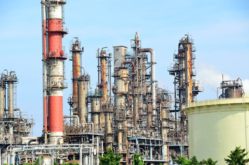 petrochemical industrial plant