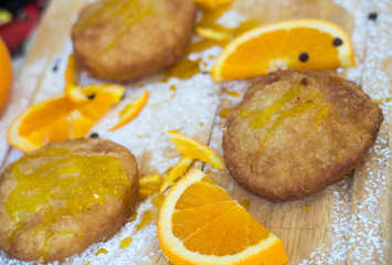 Sicilian pastries filled with orange cream