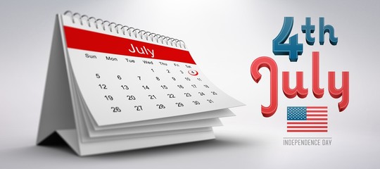 Composite image of independence day graphic