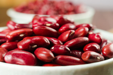kidney bean in ceramic bowl