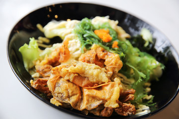 Soft shell crab salad