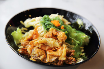 Soft shell crab salad