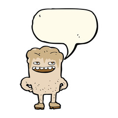 cartoon bad tooth with speech bubble