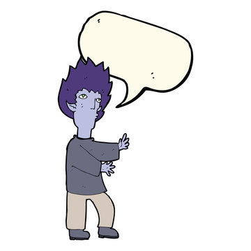 recommend clip art: cartoon vampire man with speech bubble