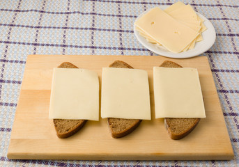 the cheese sandwiches