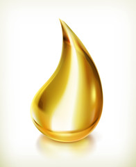 Oil drop, vector icon