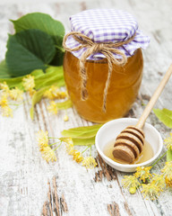 Jar with honey