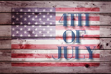 Composite image of independence day graphic