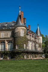 Fototapeta na wymiar Chateau de Rambouillet - castle in town of Rambouillet. France.