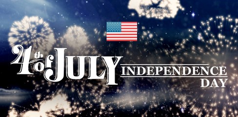 Composite image of independence day graphic