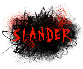 Slander Typography Illustration