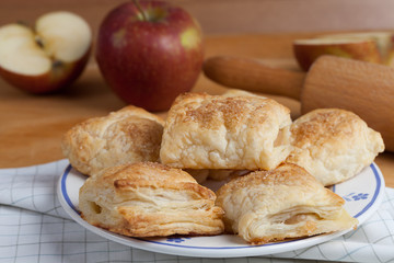 Puff pastry with apple.
