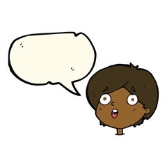 cartoon amazed expression with speech bubble