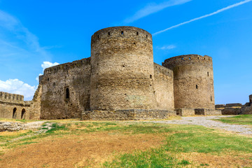 Fototapeta na wymiar Old towers in castle