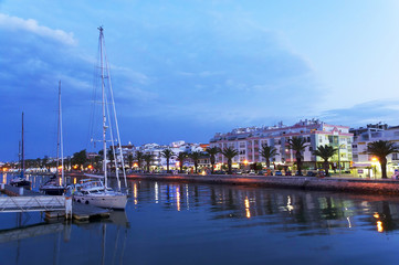Fototapeta na wymiar Harbor of Lagos, Algarve, Portugal