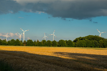 Fototapeta na wymiar Windenergy in Germany