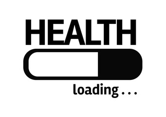 Progress Bar Loading with the text: Health