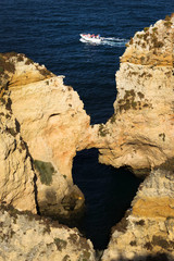 Ponta de Piedade in Lagos, Algarve coast in Portugal