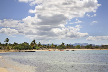 Beach in Rancho Luna. Caribbean Sea. Atlantic Ocean