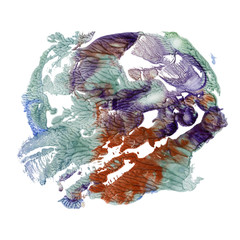 watercolor monotype texture