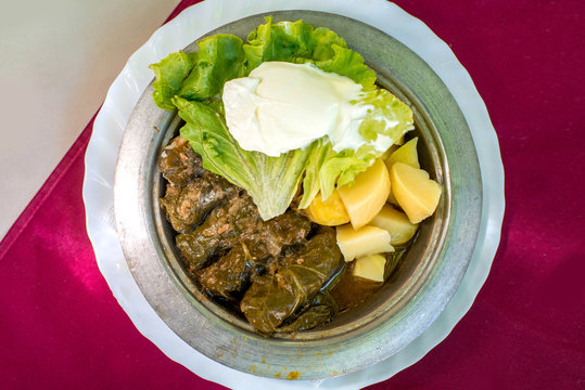 Jabrak with potatoe and salad