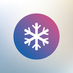 Snowflake sign icon. Air conditioning symbol.