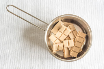 chocolate in the pot