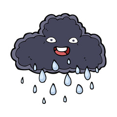 cartoon raincloud