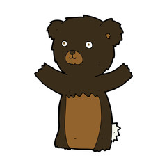 cute cartoon black bear