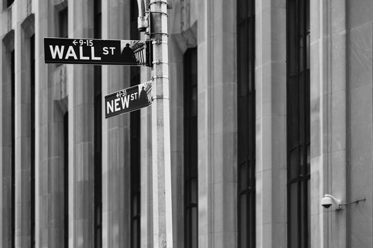 Wall Street Sign in Manhattan, New York