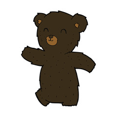 cute cartoon black bear
