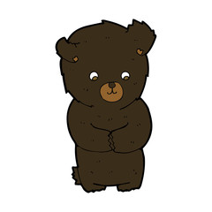 cute cartoon black bear