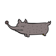 cartoon funny little dog