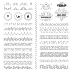 Wifi and chat bubbles. Add user, megaphone.