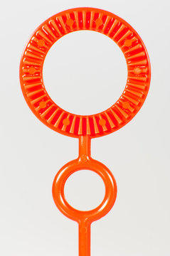 Ring for blowing bubbles