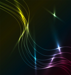 abstract background with light and lines