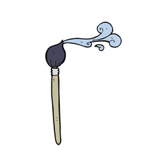 cartoon artist's brush