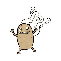 cartoon happy potato