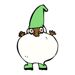 cartoon tiny santa