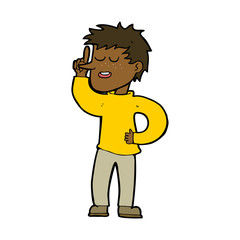 cartoon man with idea