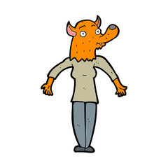 cartoon fox woman