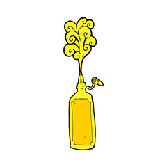 cartoon mustard bottle