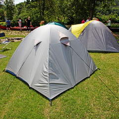 Zelt Lager in wundersch&ouml;ner Natur Umgebung