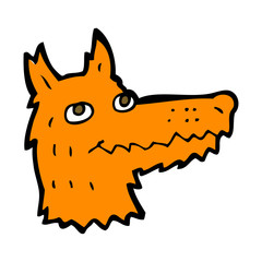 cartoon fox head
