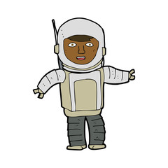 cartoon astronaut