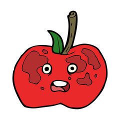cartoon apple