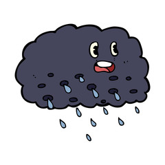 cartoon rain cloud